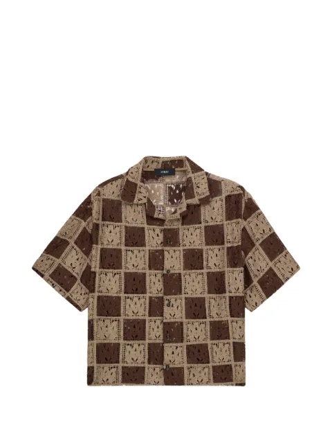 AMIRI camisa MA checker de malla