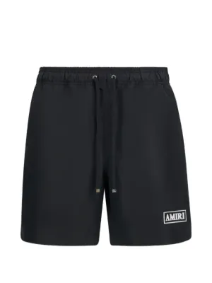 AMIRI MA Core logo-print Swim Shorts | Black | FARFETCH
