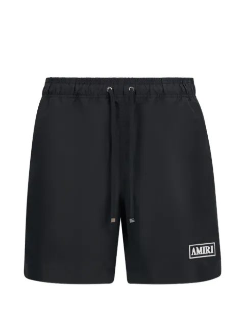 AMIRI logo-patch drawstring swim shorts