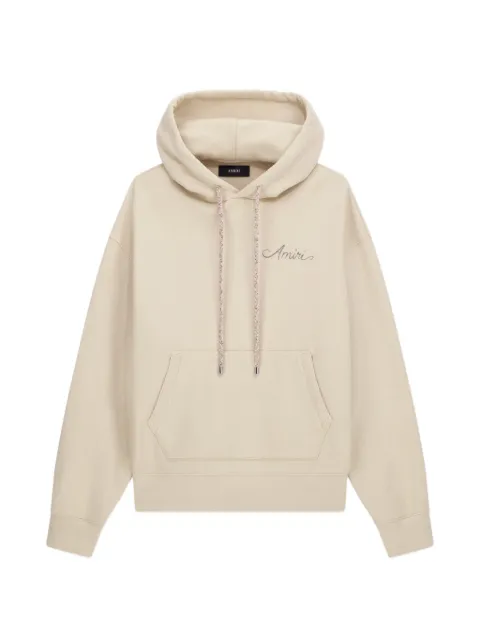 AMIRI MA Quad logo-embroidered hoodie