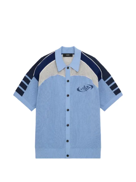 AMIRI crochet mesh sport shirt