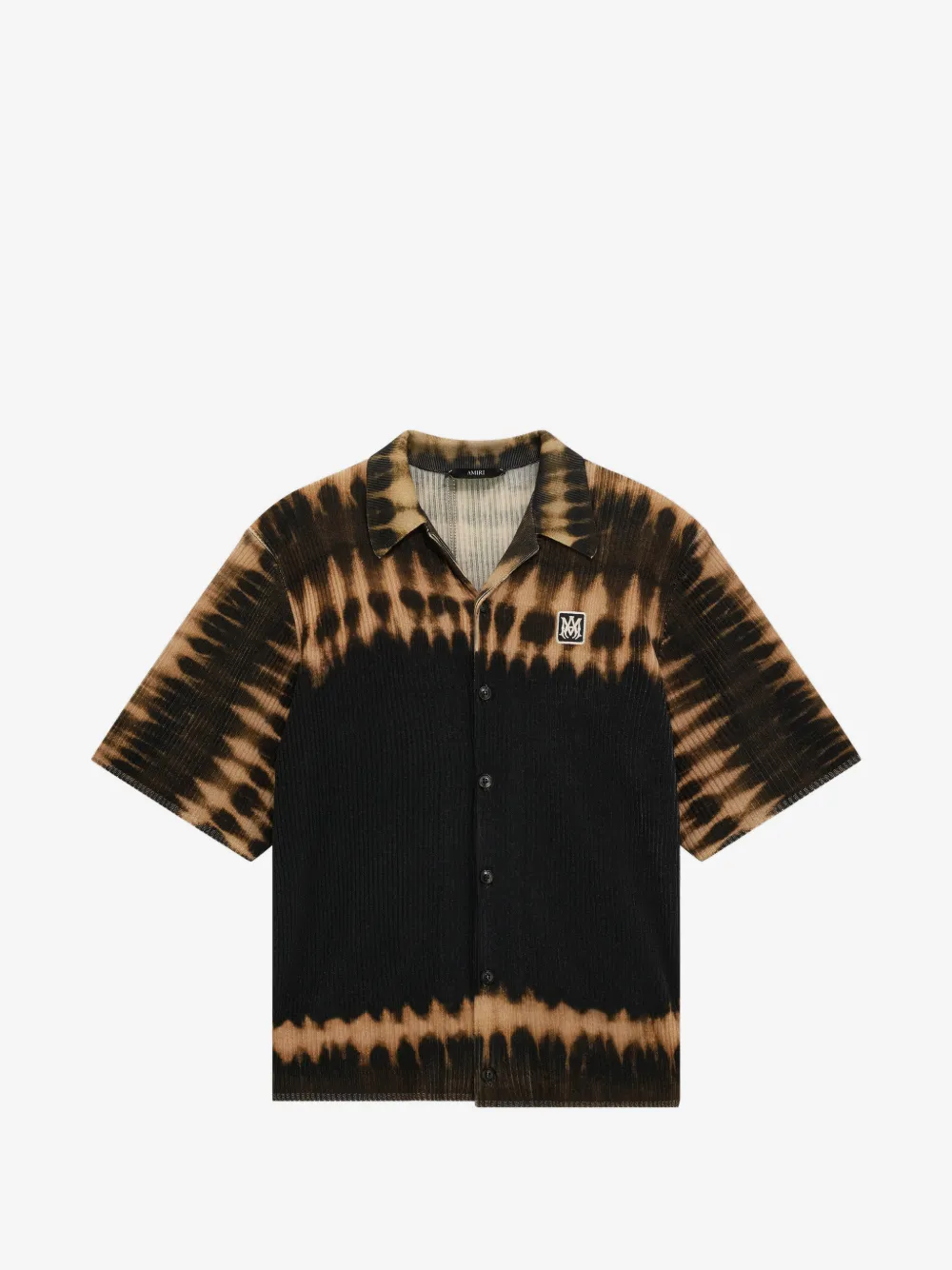 AMIRI MA patch tie-dye knit shirt | Black | Image 1