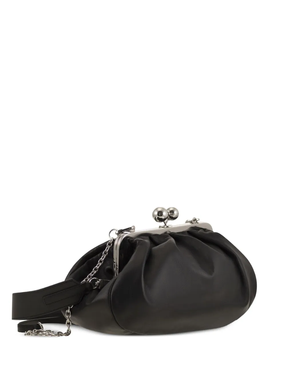 Weekend Max Mara Medium Pasticcino leren clutch Zwart