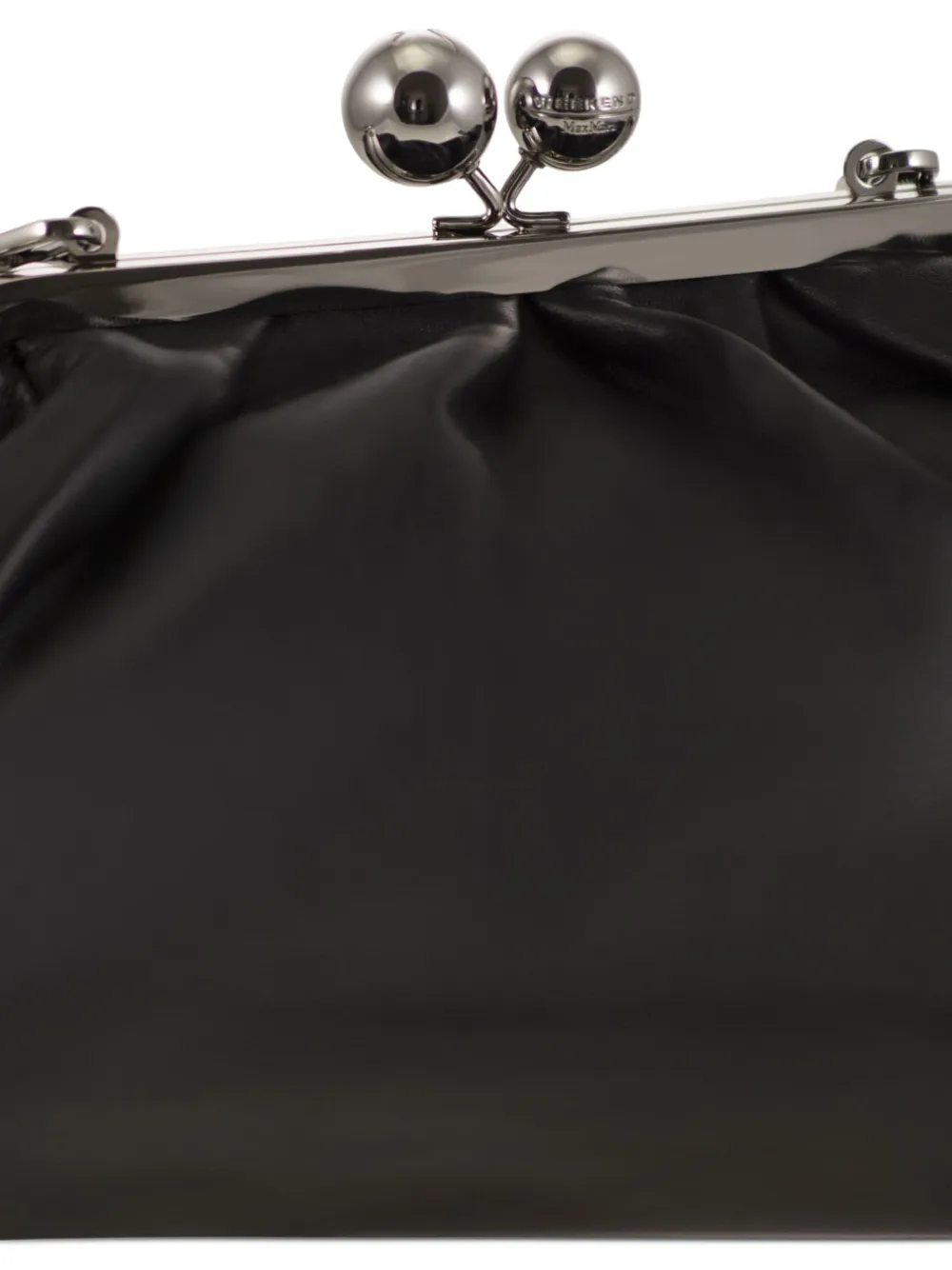 Weekend Max Mara Medium Pasticcino leren clutch Zwart