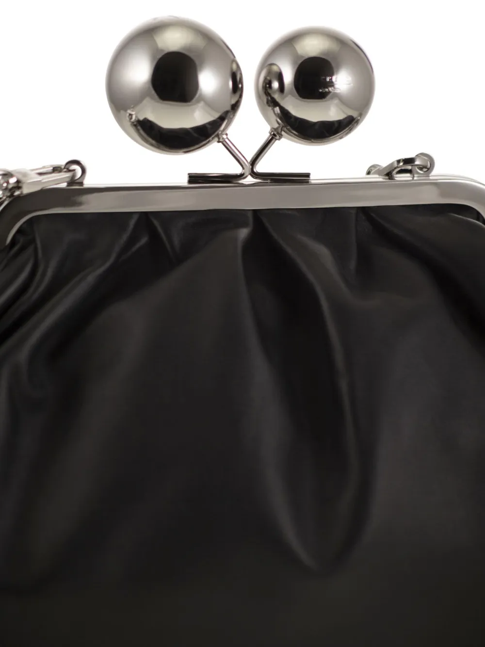 Weekend Max Mara Medium Pasticcino leren clutch Zwart