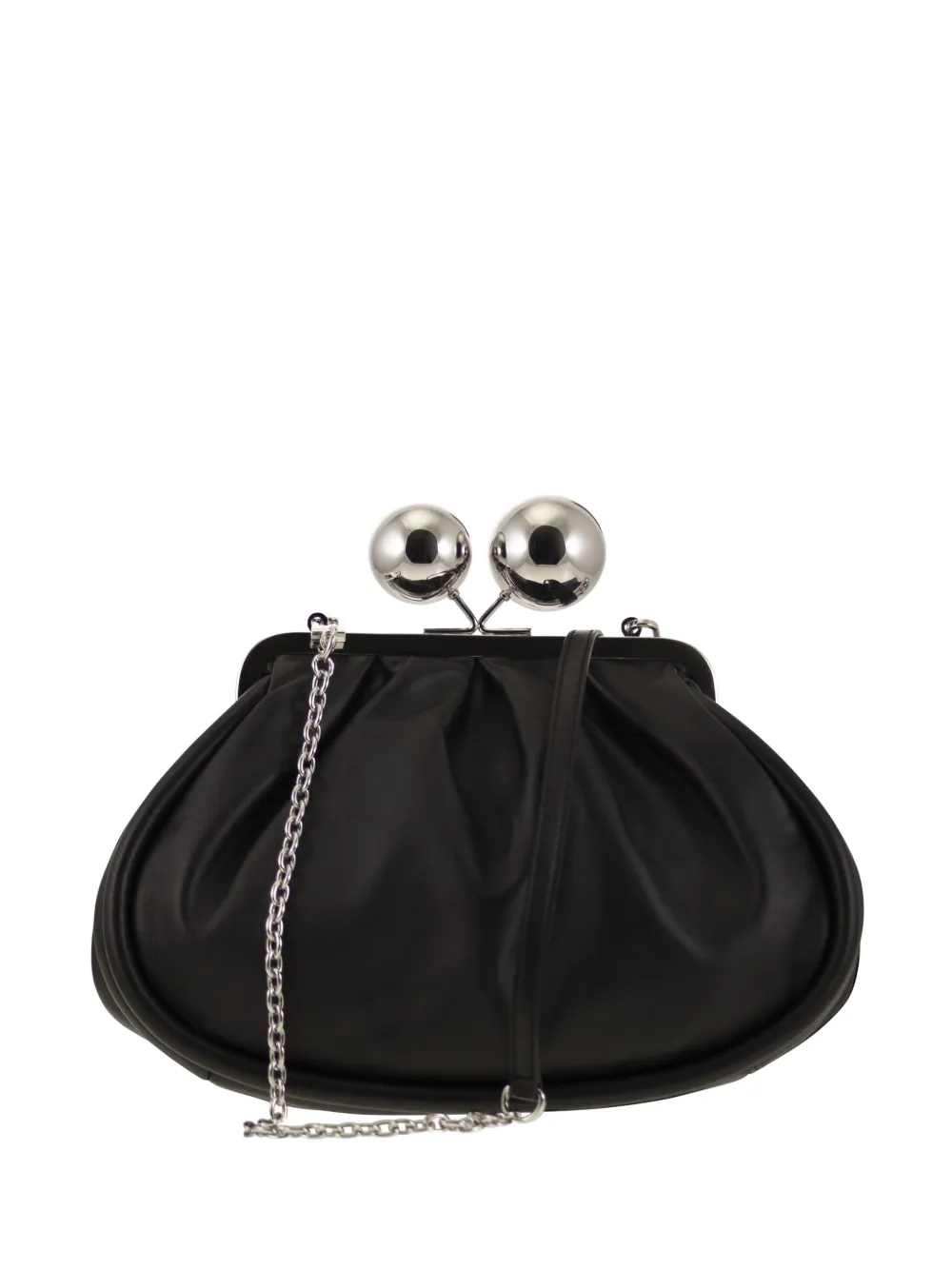 Weekend Max Mara medium Pasticcino leather clutch bag - Schwarz