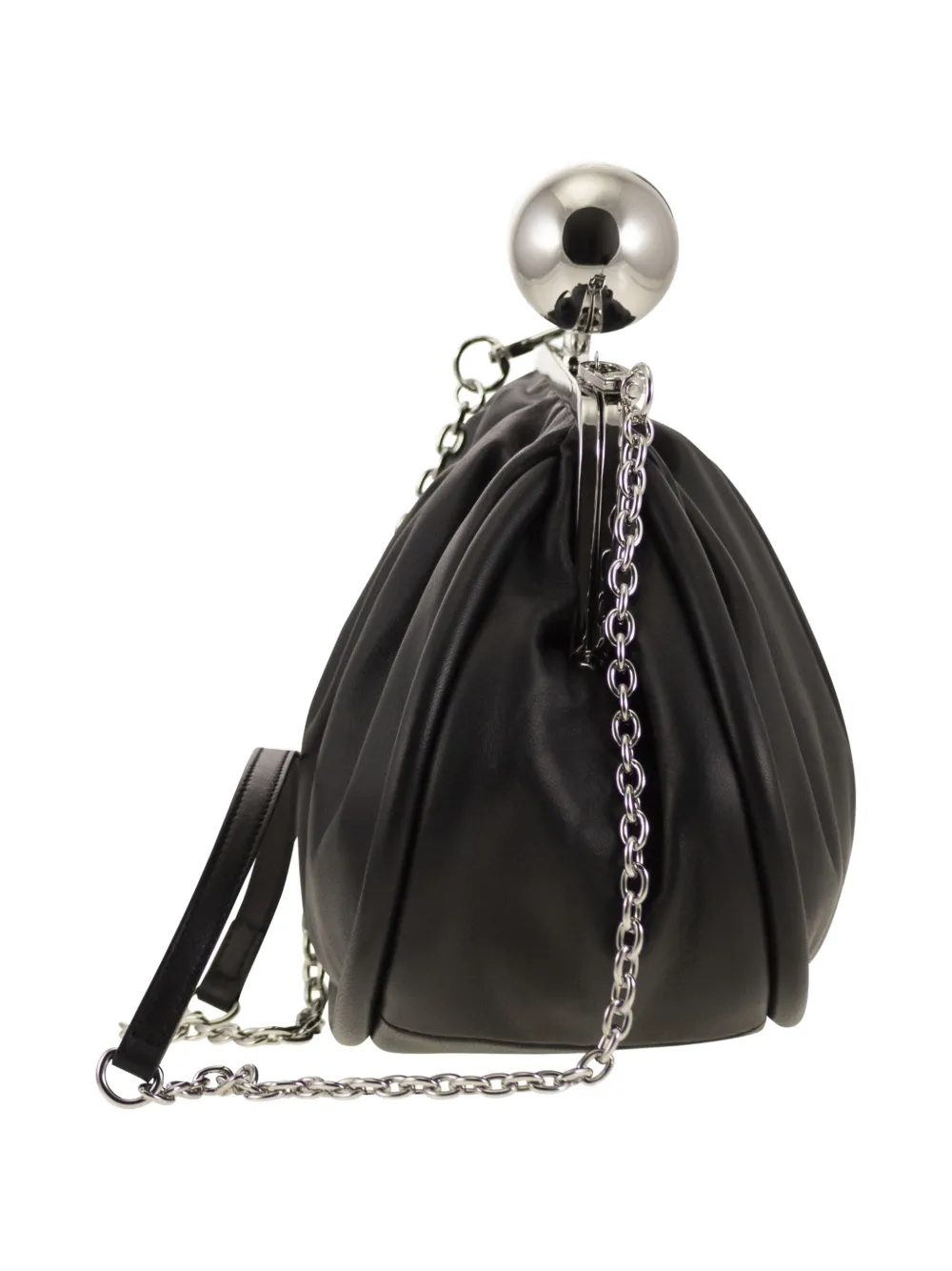 Weekend Max Mara Medium Pasticcino leren clutch Zwart