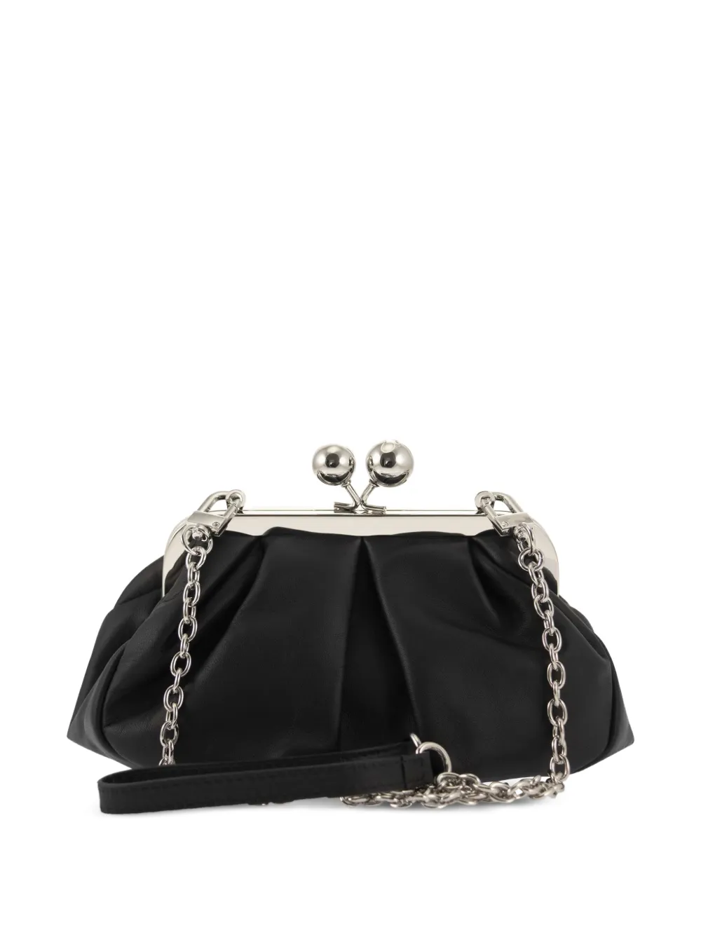 Weekend Max Mara Kleine Pasticino leren clutch Zwart