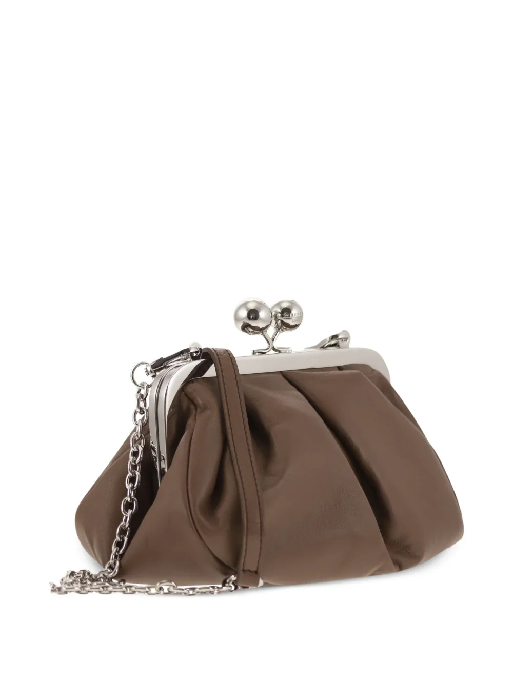 Weekend Max Mara Kleine Pasticino leren clutch Bruin