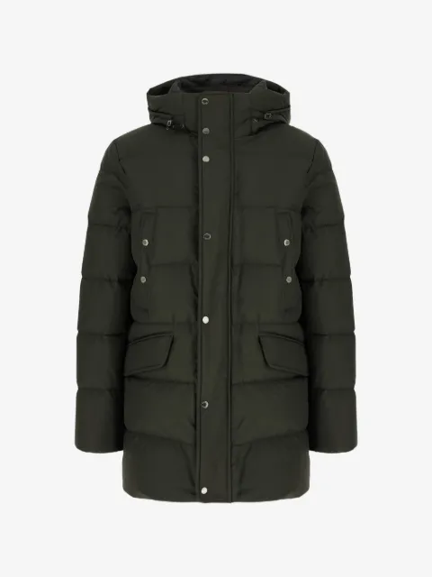 Moorer quilted hooded jacket