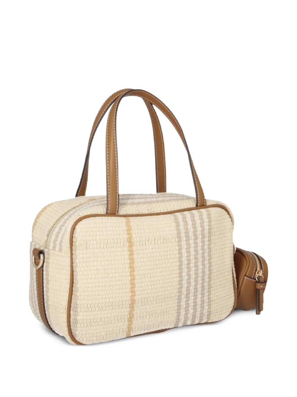 LIU JO Bowlingtas met logopatch Beige