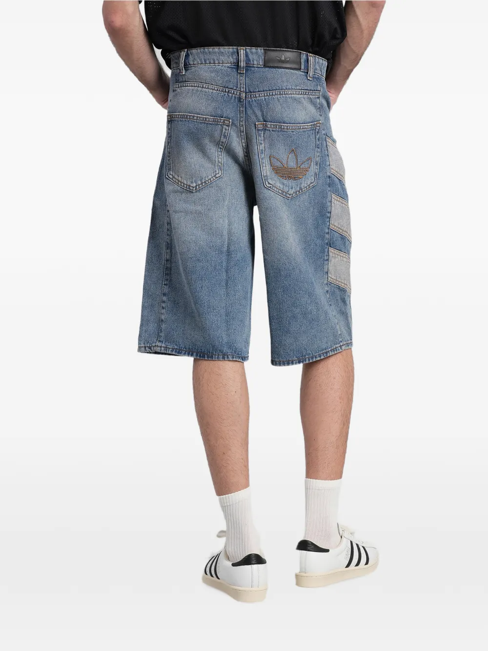 adidas Denim shorts Blauw