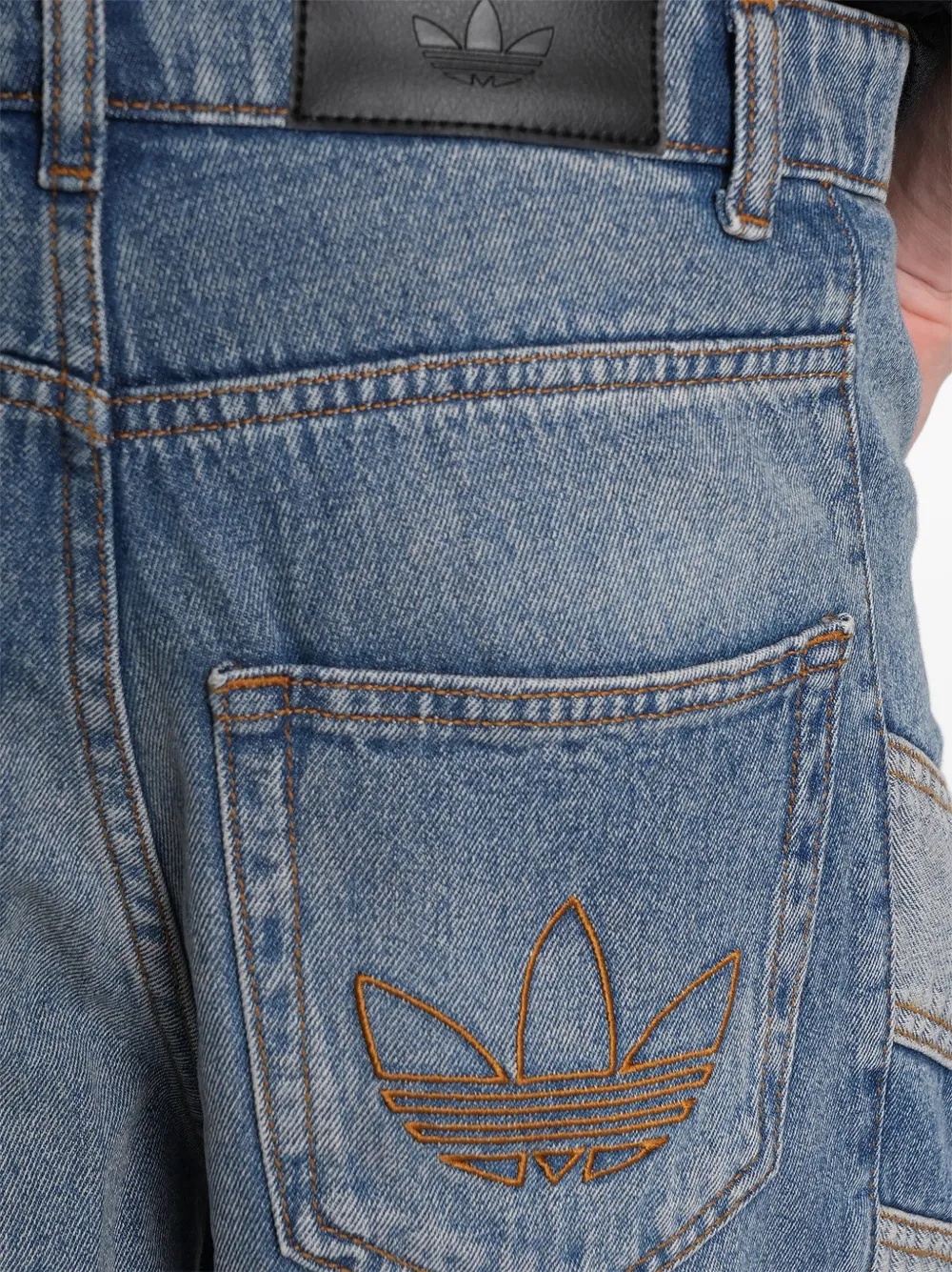 adidas Denim shorts Blauw