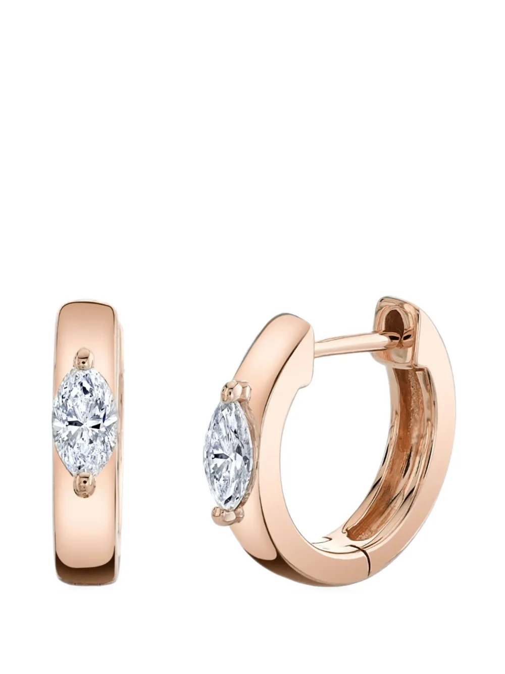 Anita Ko Ohrringe mit einem Diamanten - Rosa