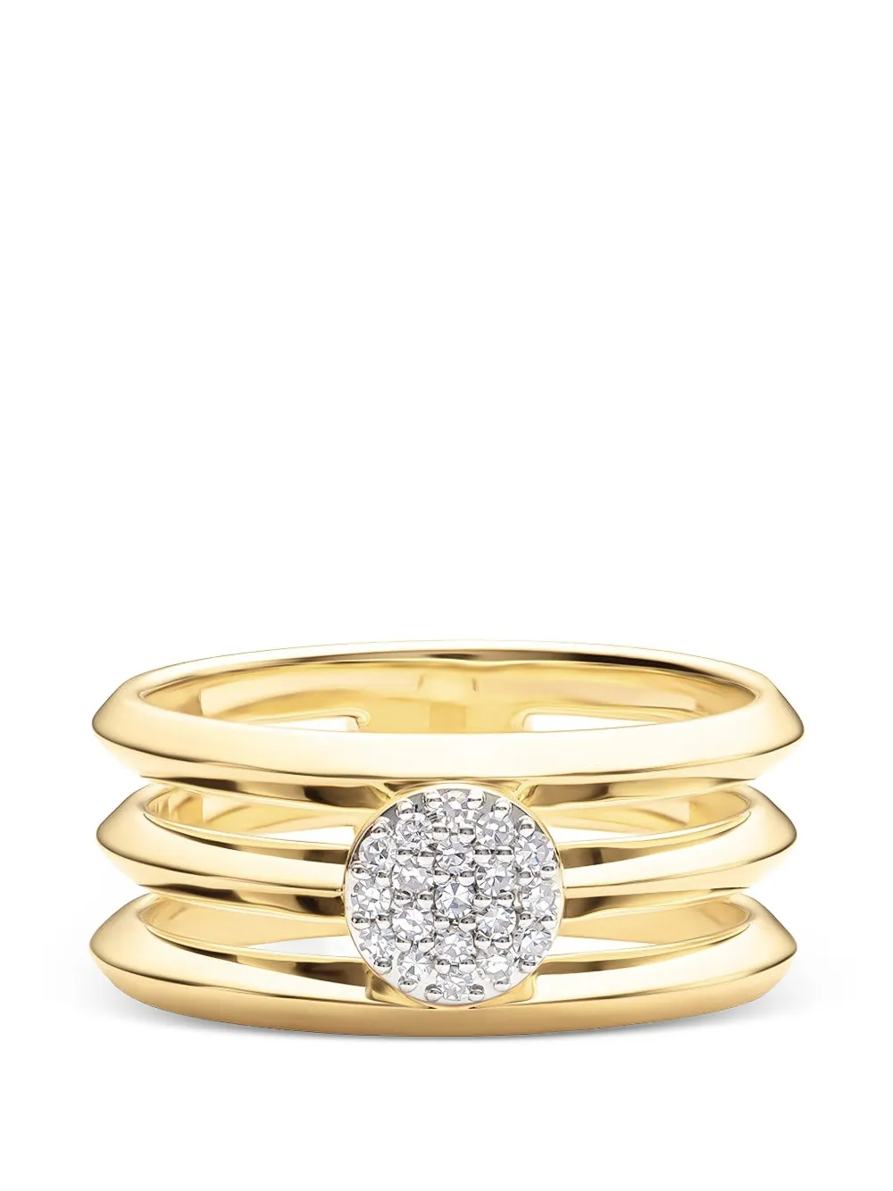 PHILLIPS HOUSE Infinity diamond triple-layer ring · 6 1/2