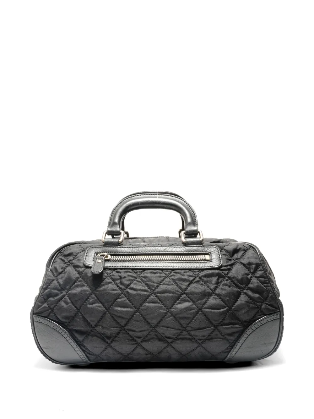 CHANEL Pre-Owned 2003-2004 Paris-New York quilted Boston bag - Nero