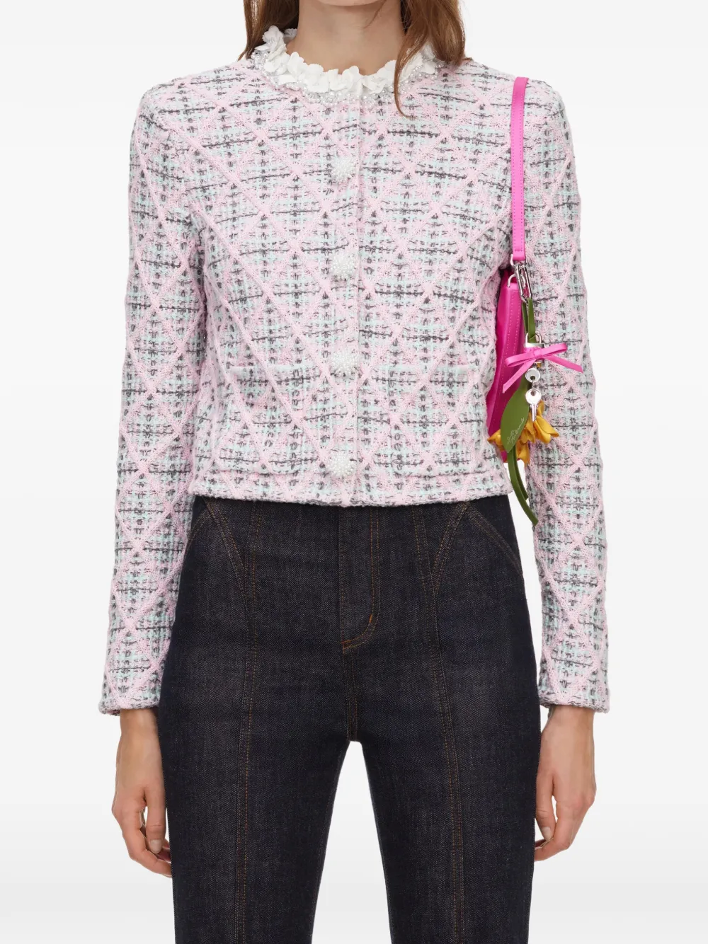 Self-Portrait high-waisted jeans - Blau