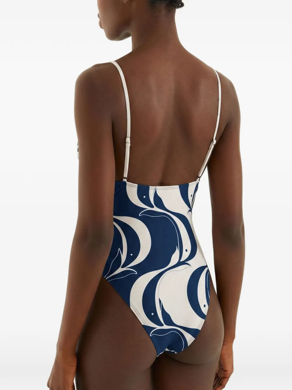 FARM Rio Badpak met V-hals Blauw