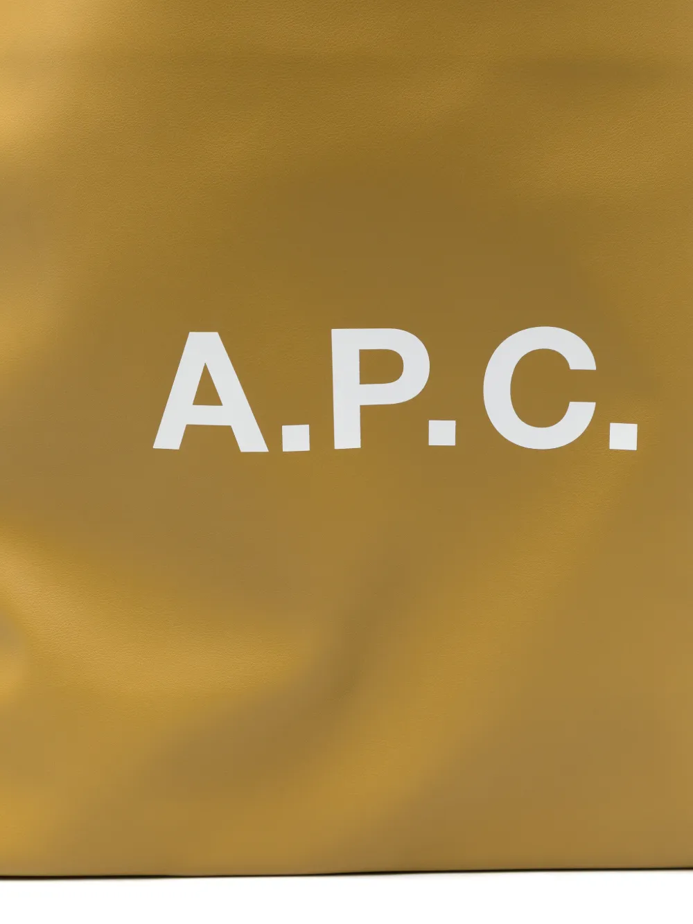 A.P.C. logo-print tote bag Geel