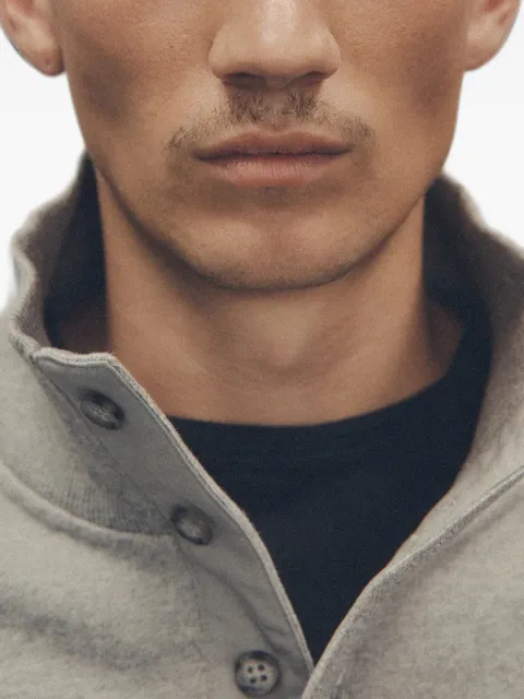 ENTIRE STUDIOS button-up high-neck sweater