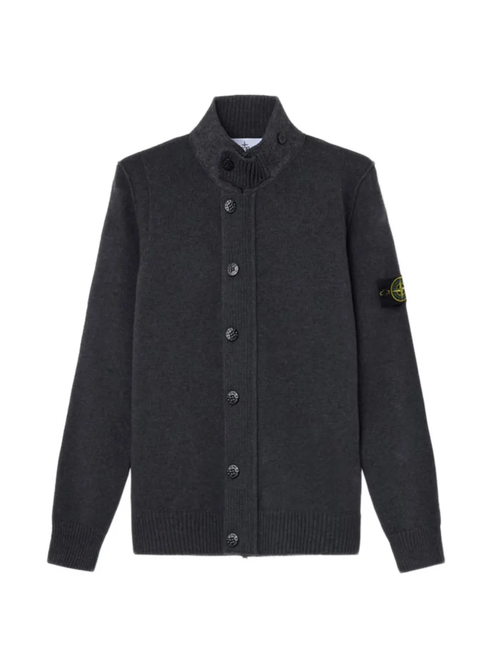 Stone Island 5100047 Pullover aus Lammwolle - Grau