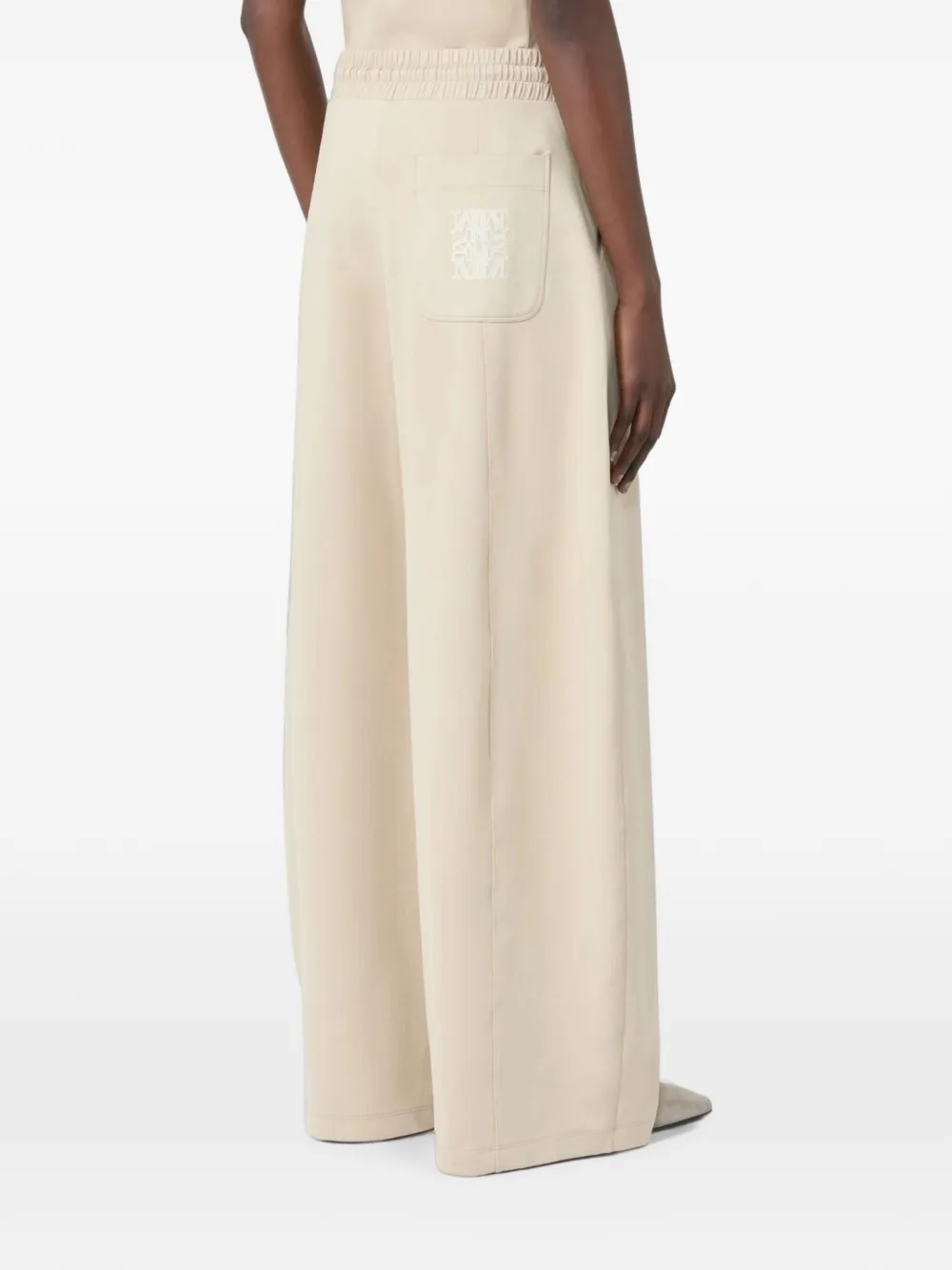 Max Mara Broek met wijde pijpen Beige