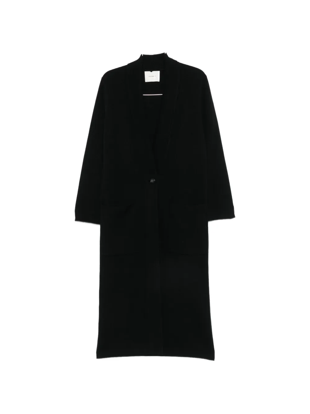 Lisa Yang Emei button-fastening longline cardigan - Schwarz