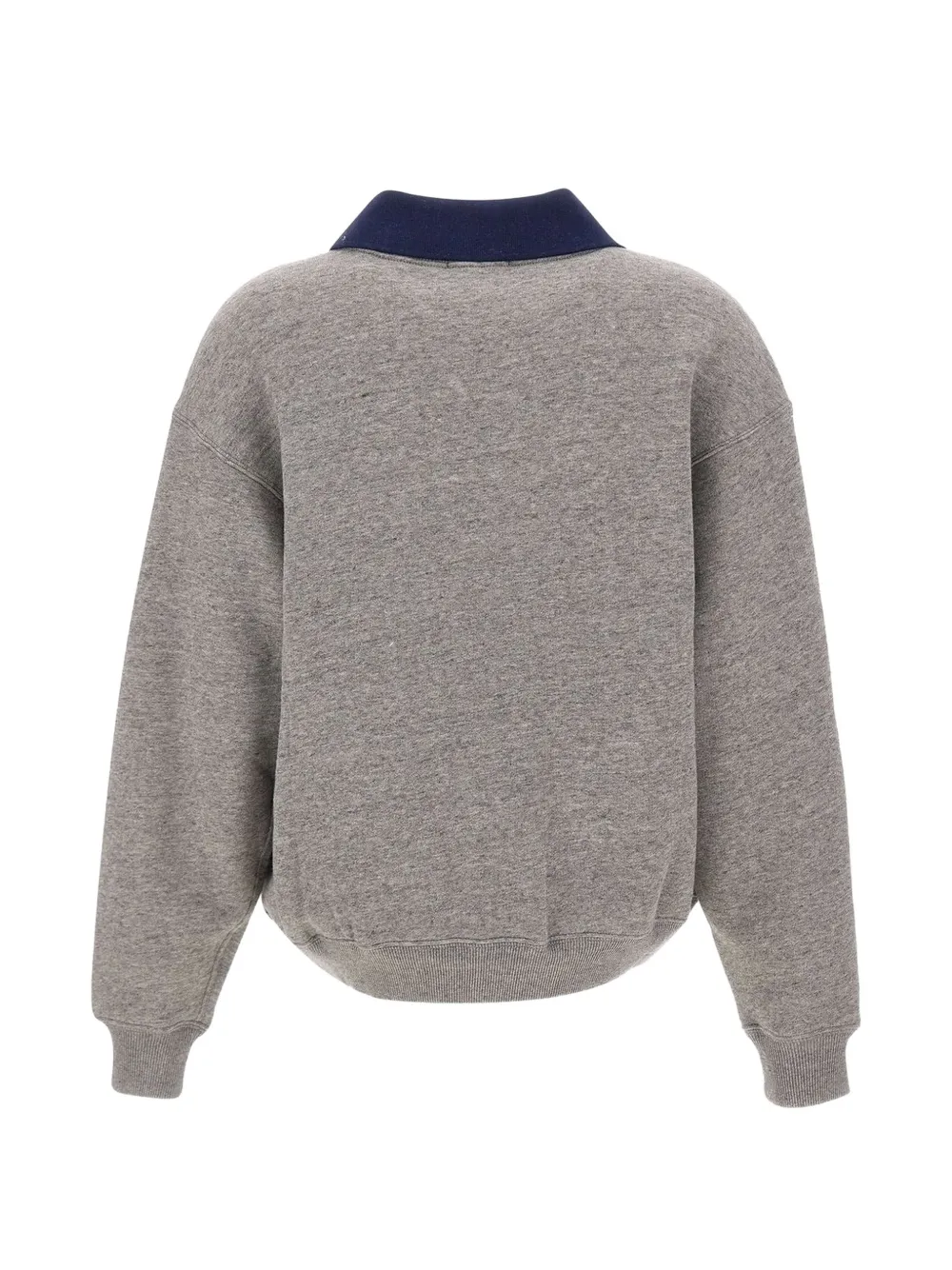 Polo Ralph Lauren Fleece sweater met ronde hals en polokraag Grijs