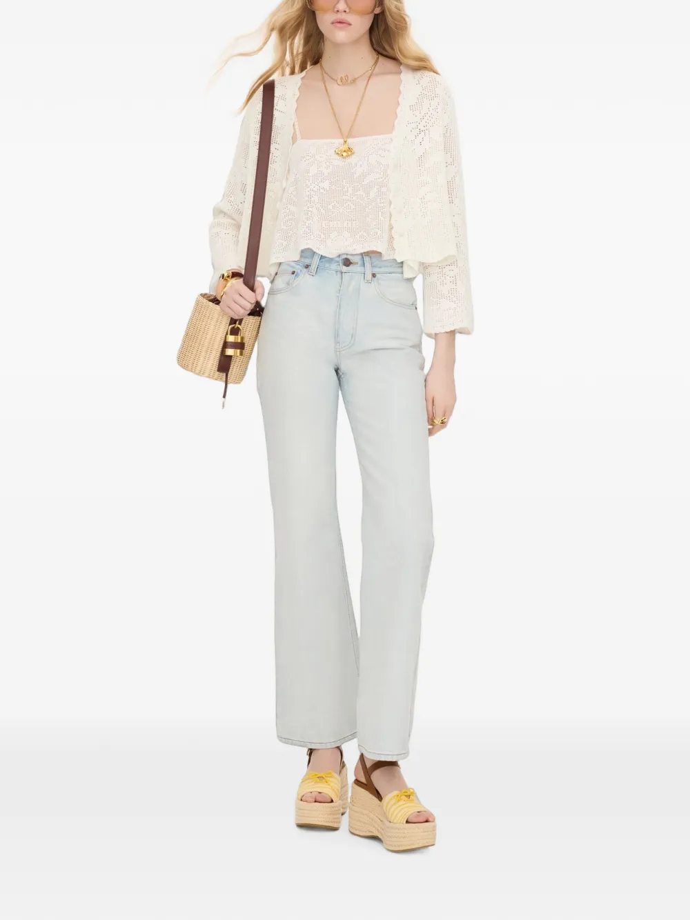 Chloé Cropped vest Wit