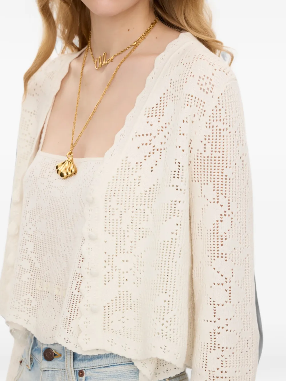 Chloé Cropped vest Wit