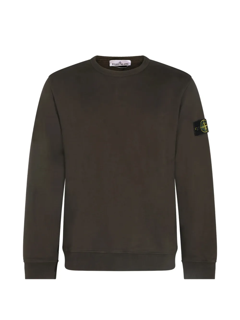 Stone Island Logo-patch Sweatshirt In Green