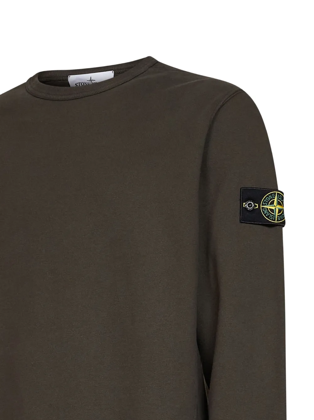 Stone Island Sweater met logopatch Groen