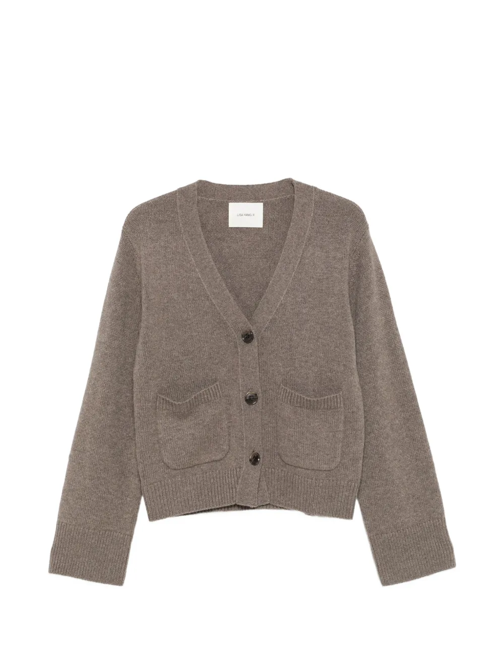 Lisa Yang Danni v-neck patch-pocket cardigan - Brown