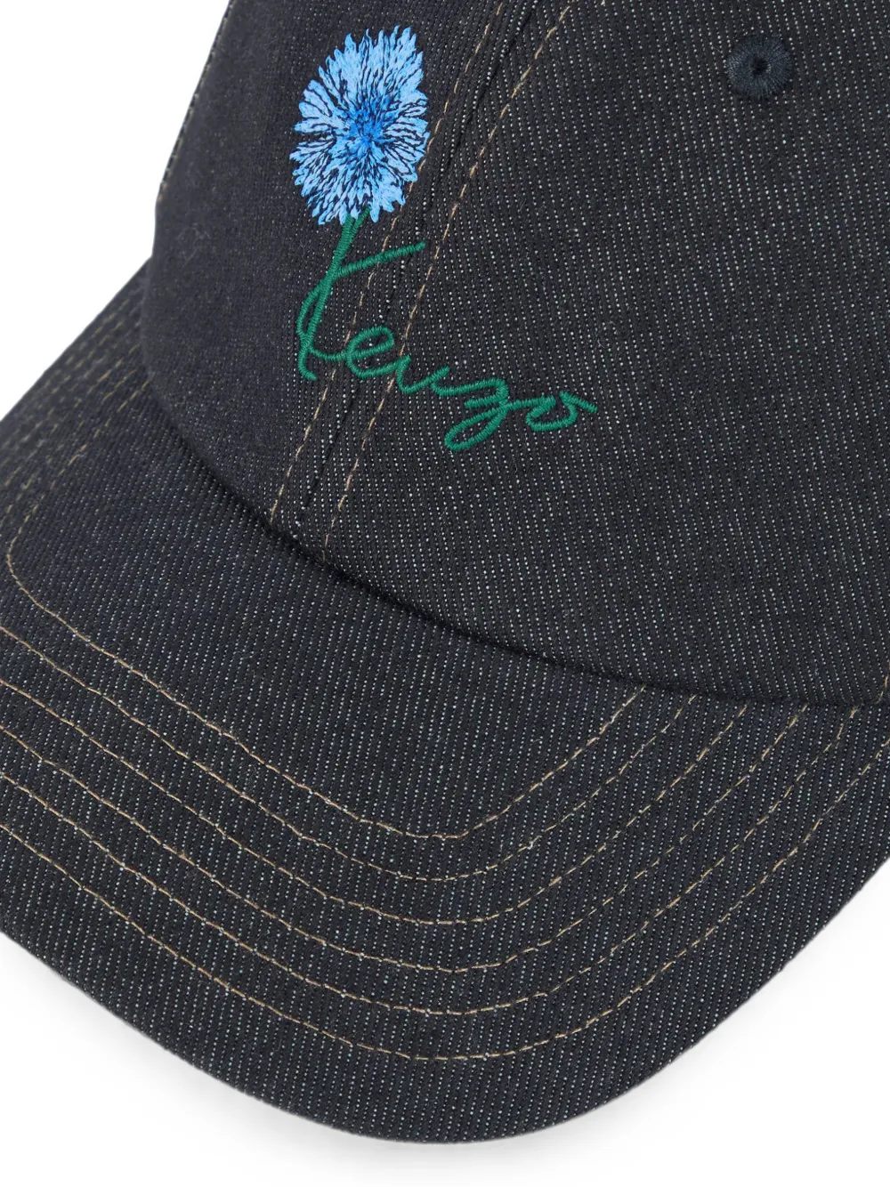 Kenzo Honkbalpet met geborduurd logo Blauw
