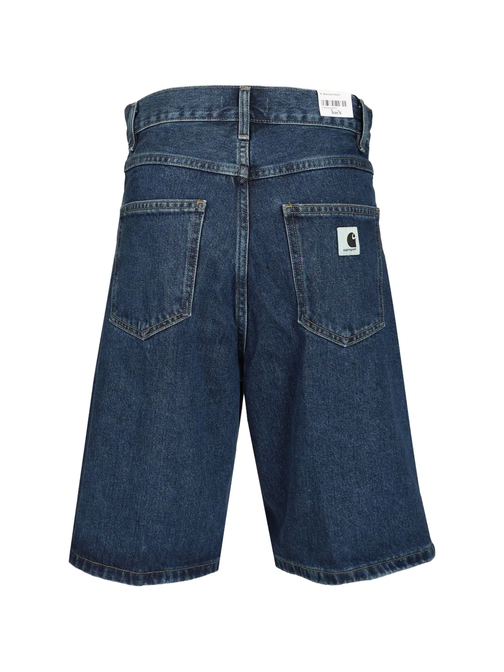 Carhartt WIP Brandon denim knielange shorts Blauw