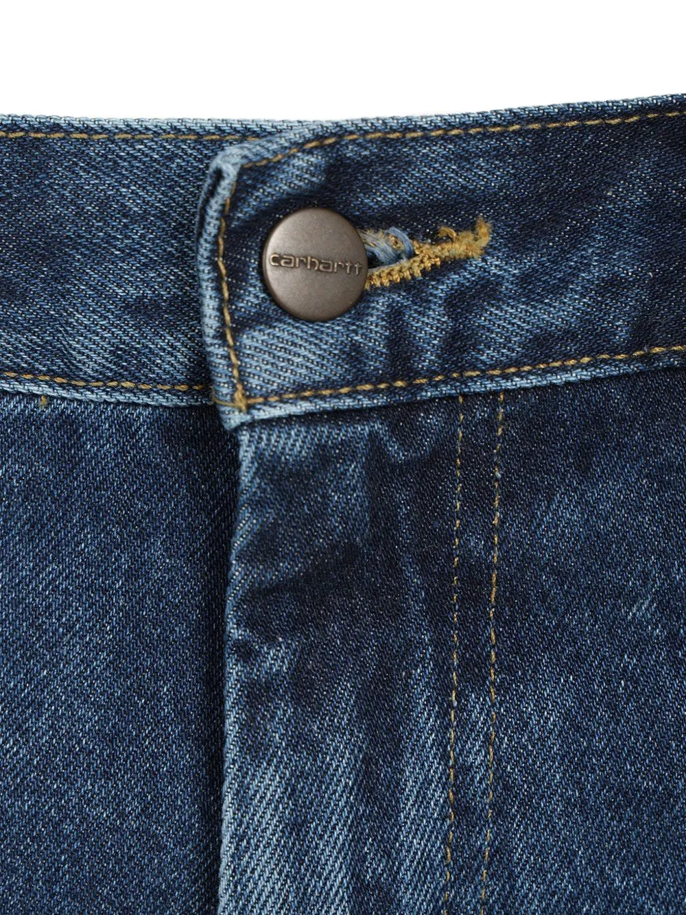 Carhartt WIP Brandon denim knielange shorts Blauw