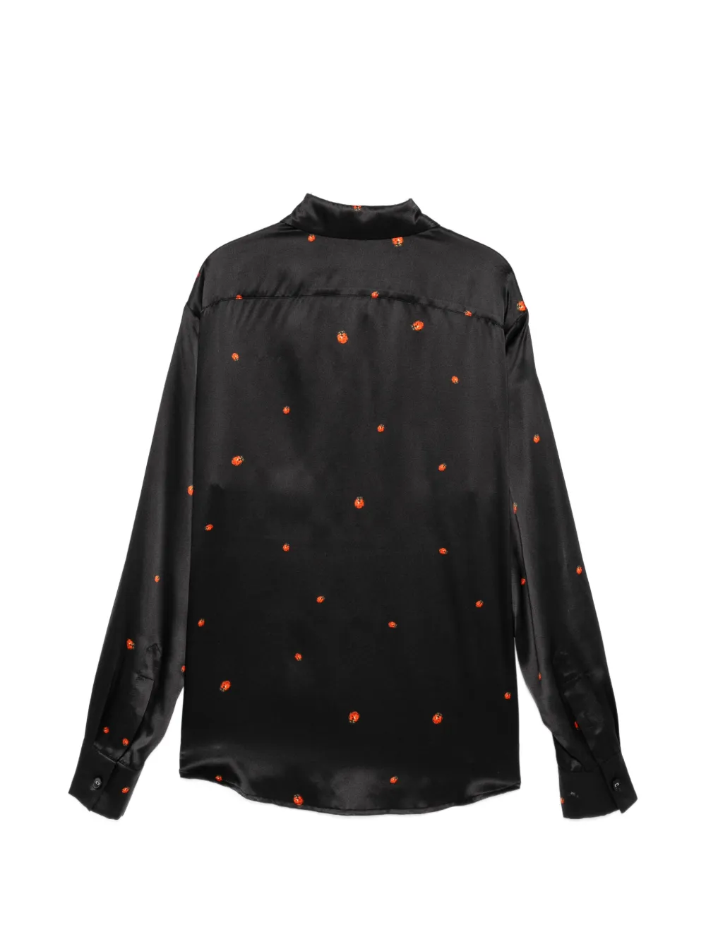Cynthia Rowley Ladybug zijden blouse Zwart