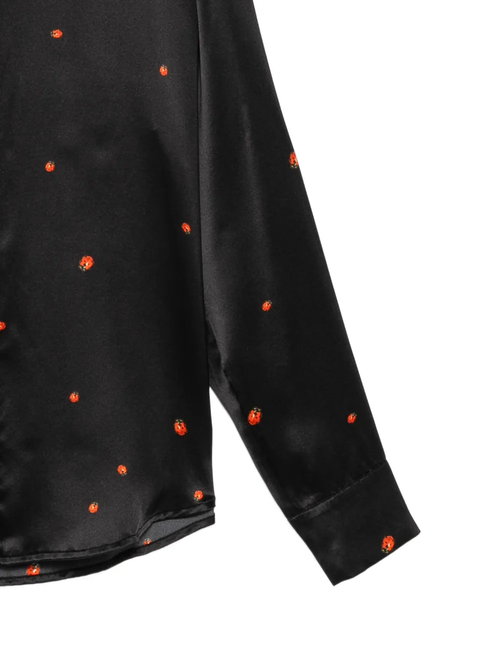 Cynthia Rowley Ladybug zijden blouse Zwart