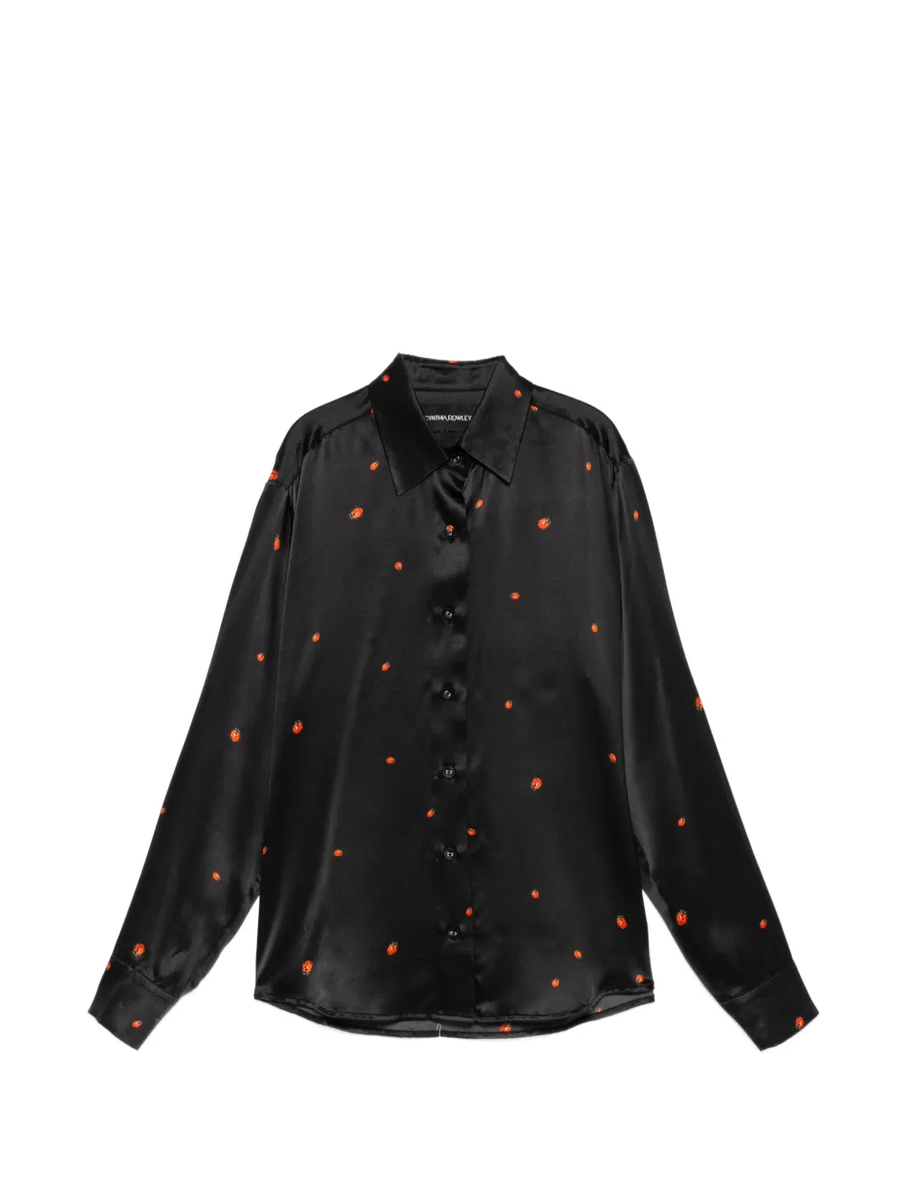 Cynthia Rowley ladybird-print blouse - Nero