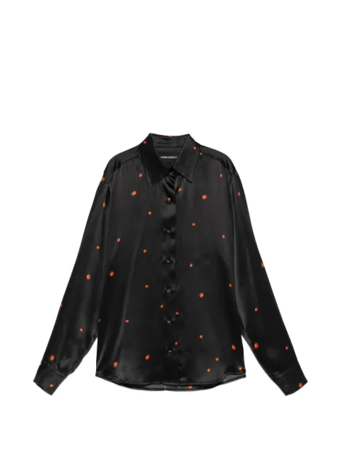 Cynthia Rowley ladybird-print blouse