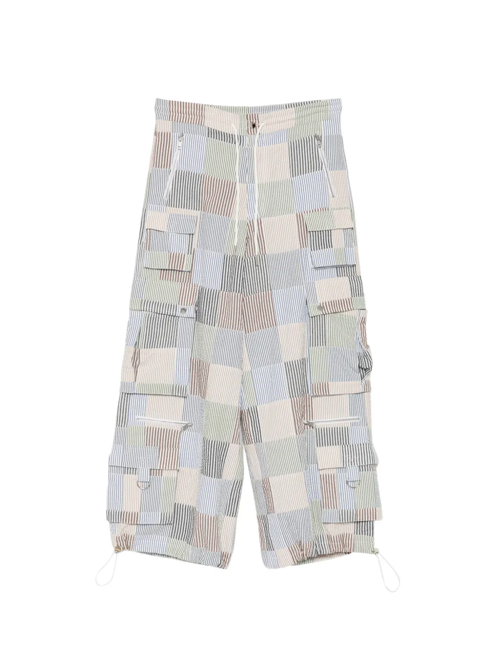 Cynthia Rowley Millie patchwork cargo pants - Blu