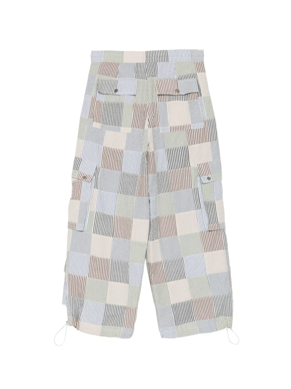 Cynthia Rowley Millie cargo broek met patchwork Blauw