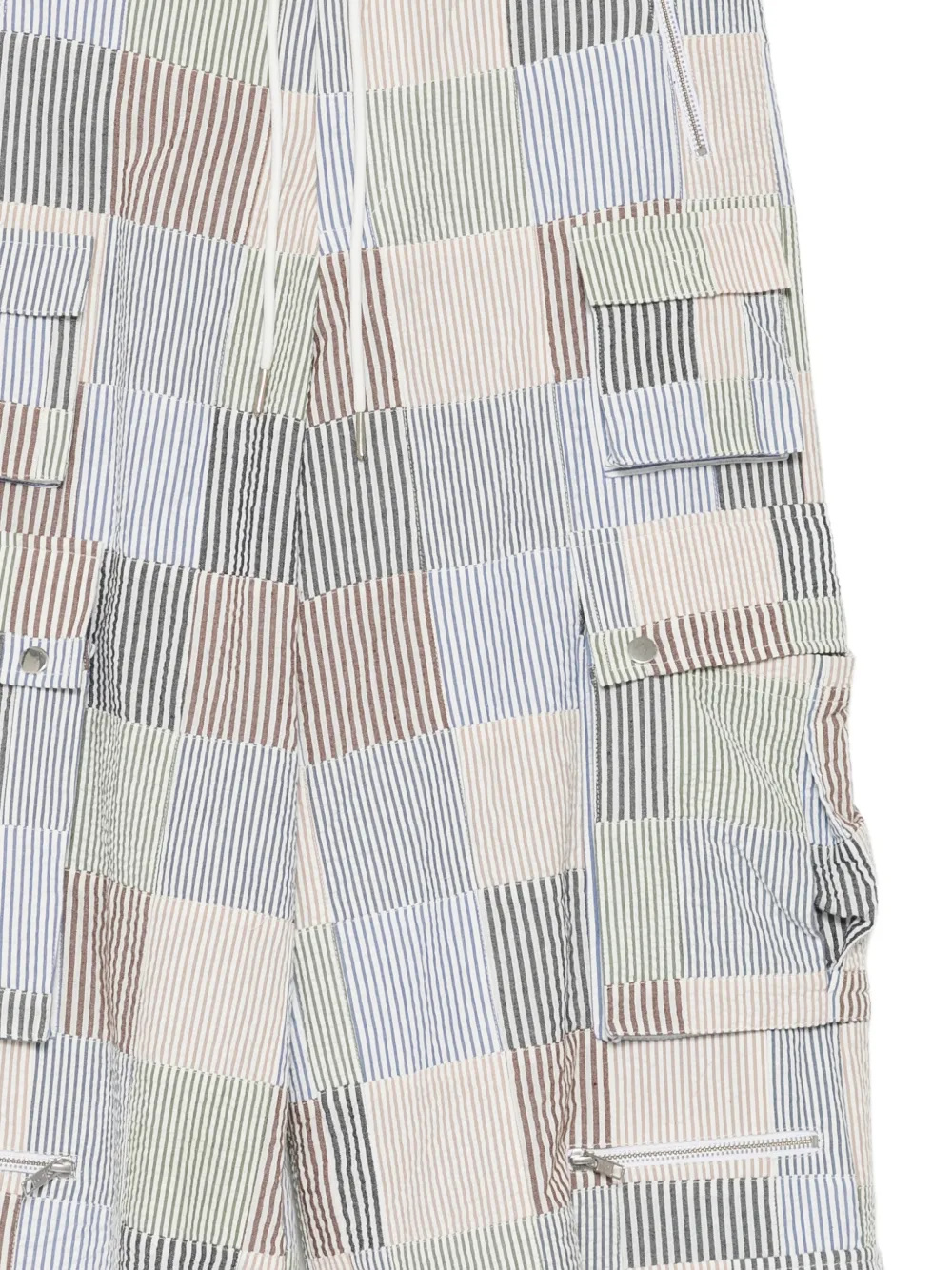 Cynthia Rowley Millie cargo broek met patchwork Blauw