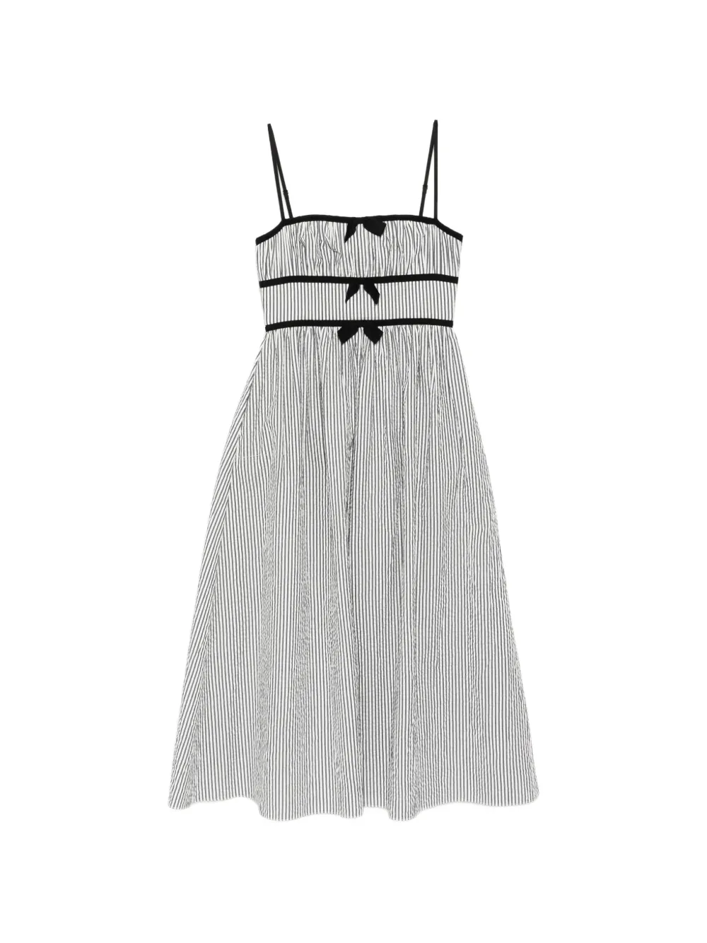 Cynthia Rowley Clara seersucker dress - Nero
