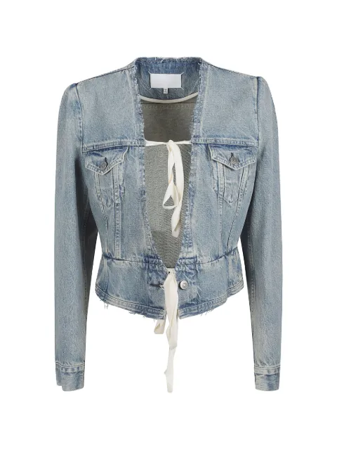 Maison Margiela Jaqueta jeans sem acabamento