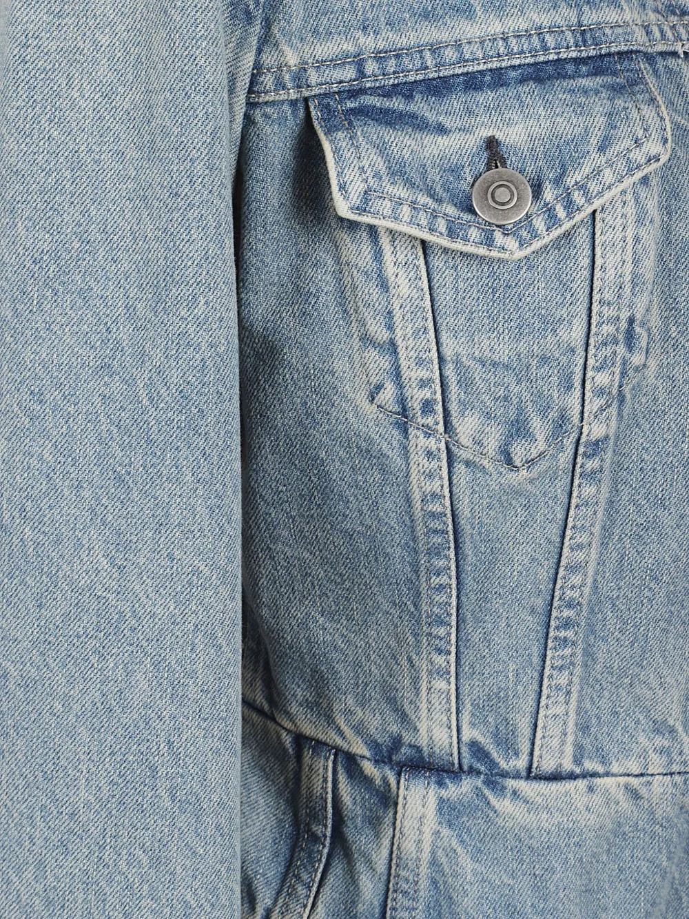 Maison Margiela Denim jack Blauw