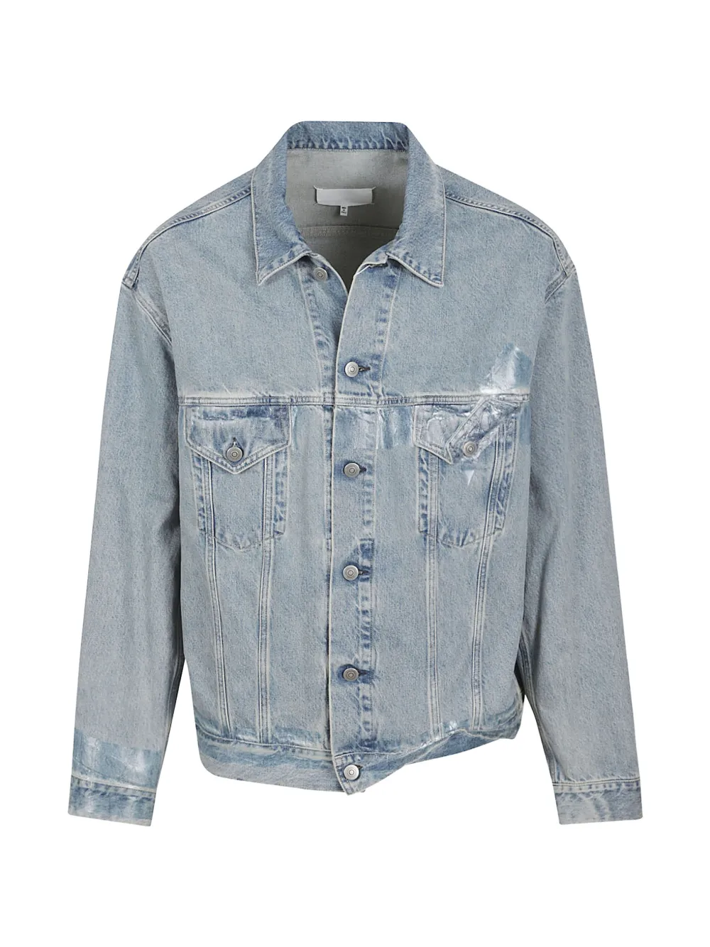 Maison Margiela tape-detail denim jacket - Blu