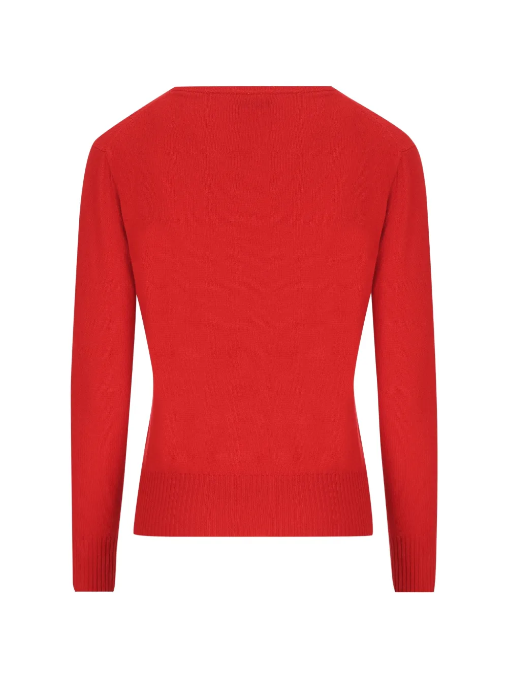 Miu Sweater met geborduurd logo Rood
