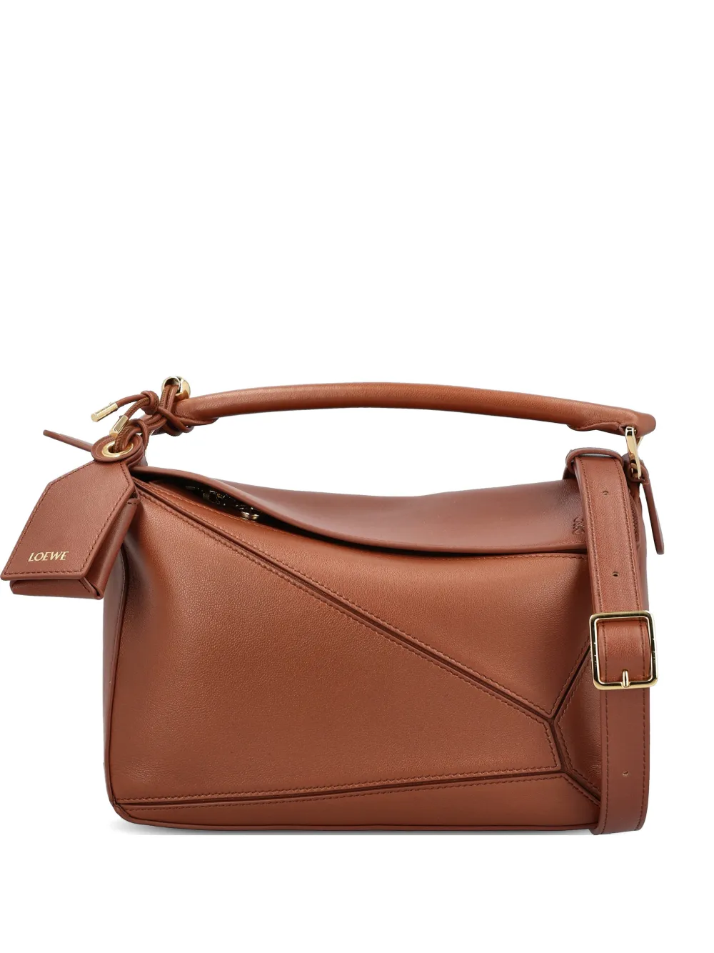 LOEWE small Featherlight Puzzle tote bag - Marrone