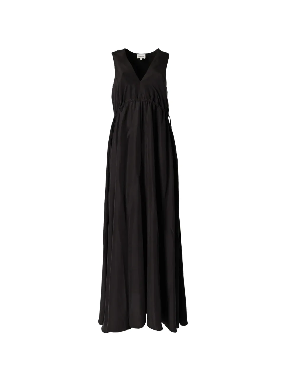 P.A.R.O.S.H. V-neck drawstring-waist maxi dress - Nero